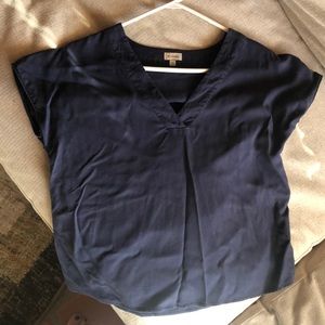 Cremieux Navy Blue Top